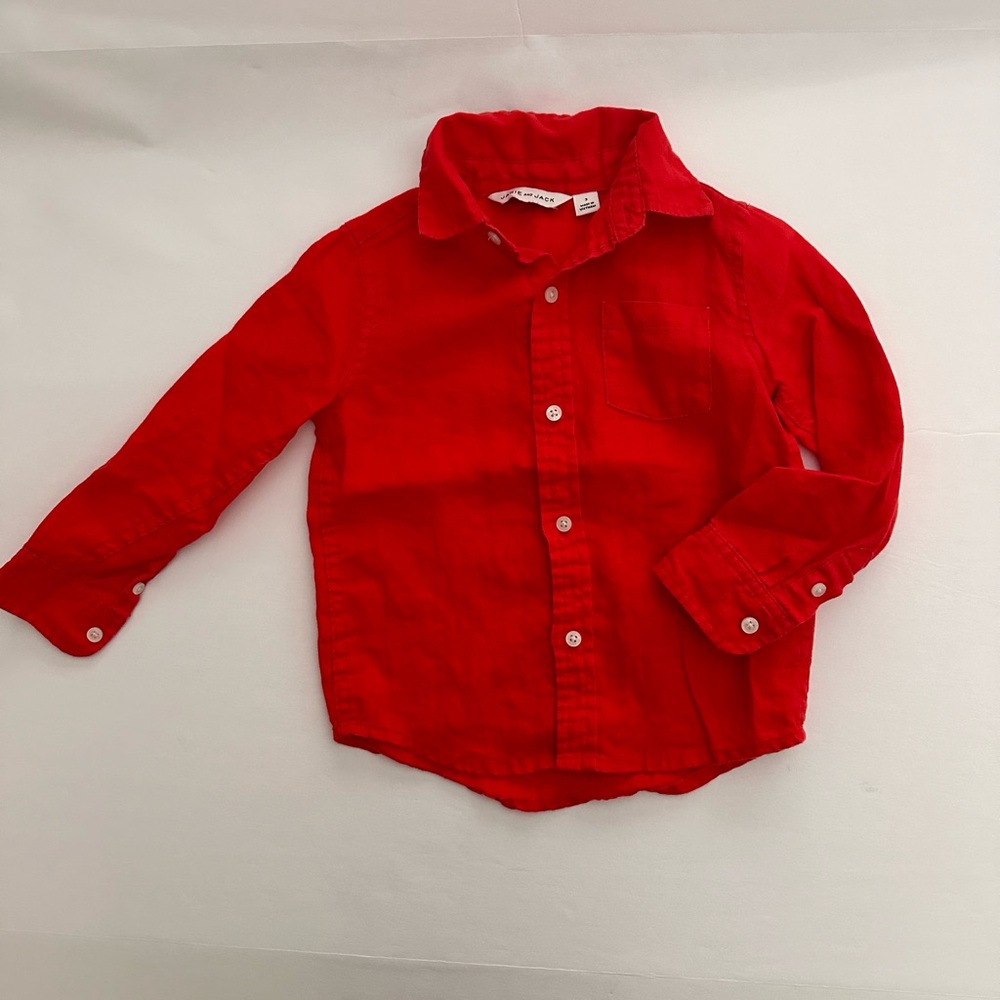 Janie and Jack boys button down shirt size 3-y Used